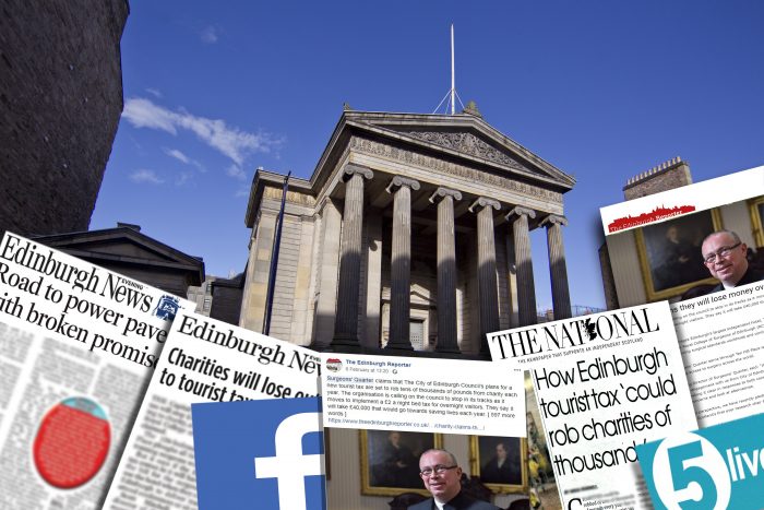 Collage of coverage achieved about Surgeons Quarter losing thousands due to tourist tax 