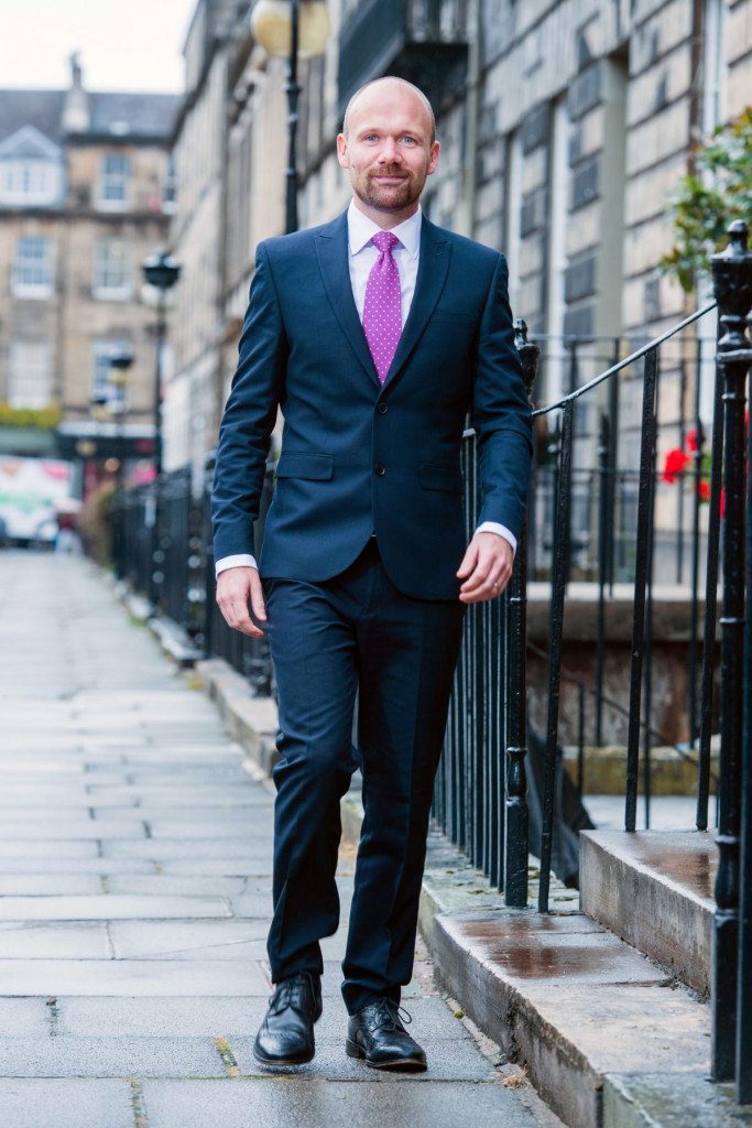 PR phtography captures appointment of Steve Rowntree at Johnston Financial in Edinburgh, Scotland