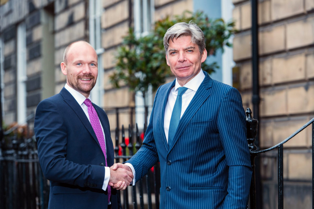 PR phtography captures appointment of Steve Rowntree at Johnston Financial in Edinburgh, Scotland