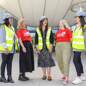 Edinburgh PR agency share vibrant photos for the partnership between Square & Crescent and Edinburgh Children's Hospital Charity, at the site of the new Little France hospital.